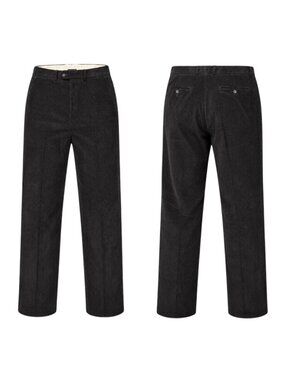 Lauren Ralph Lauren Black Men's Corduroy Straight-Leg Trousers